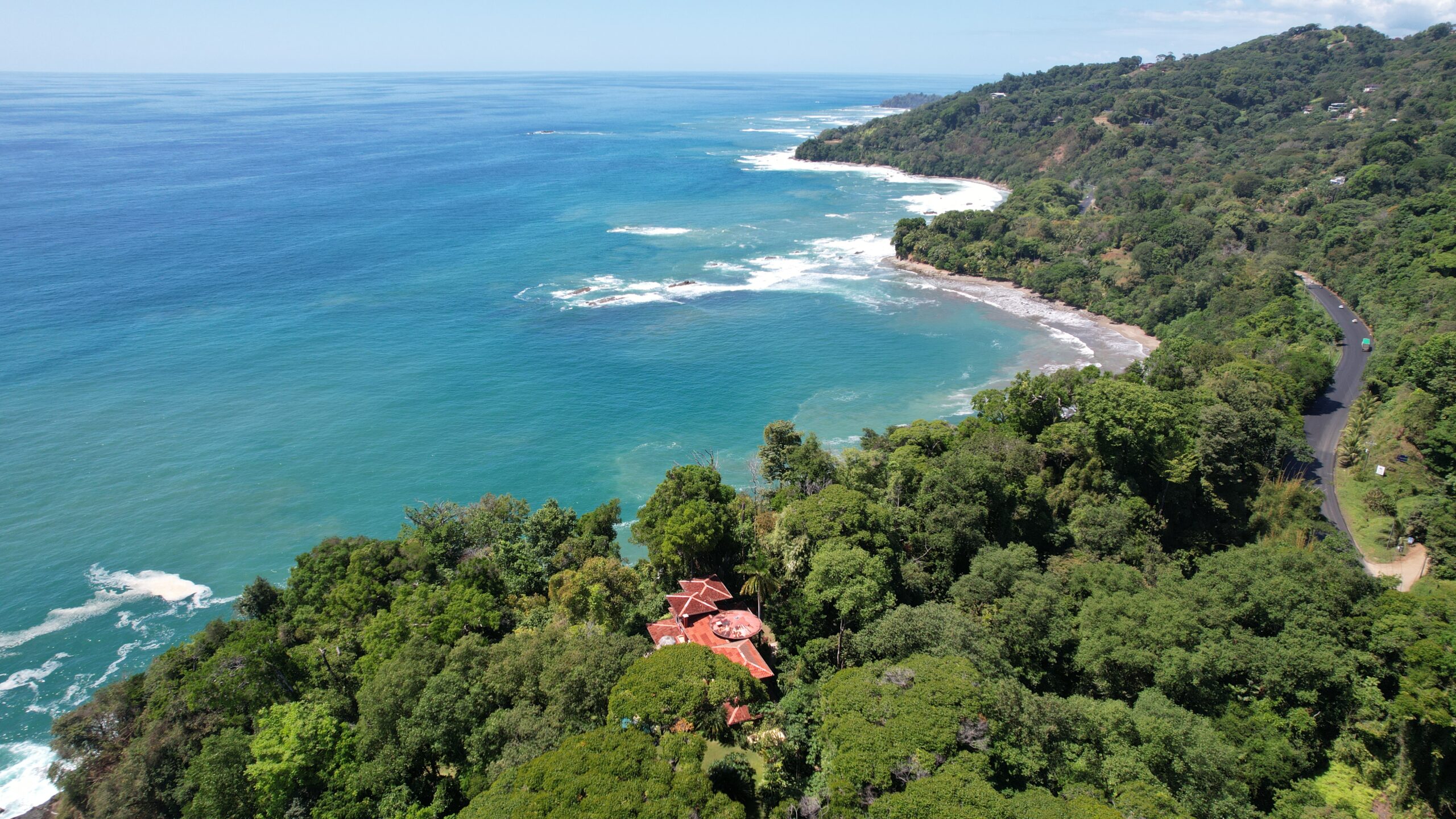 Aerial view of Costa Rican landscape
